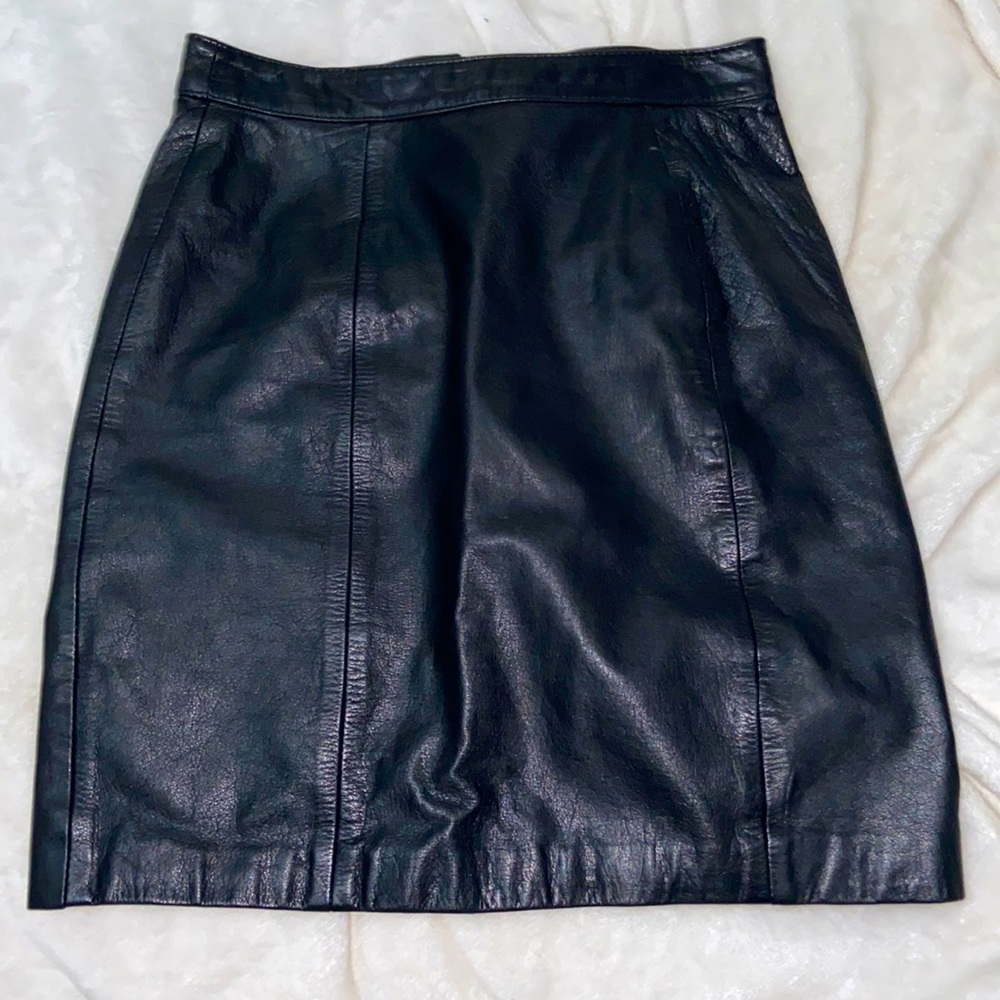 Leather skirt